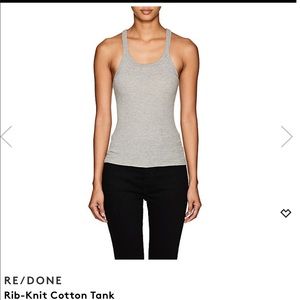 Re/done Ribbed knit tank top